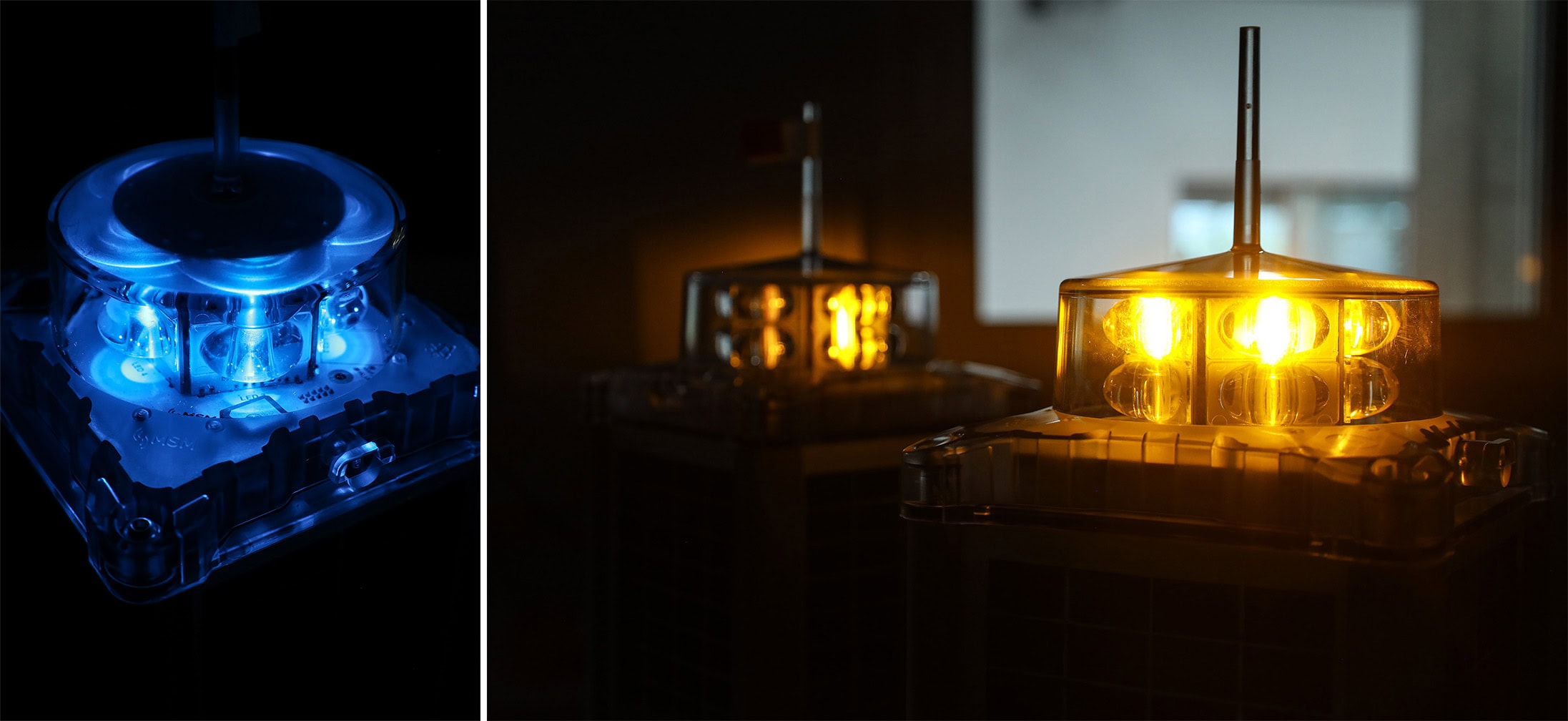 MCL360N-N Wreck Marking Lantern from MSM alternating blue and yellow light